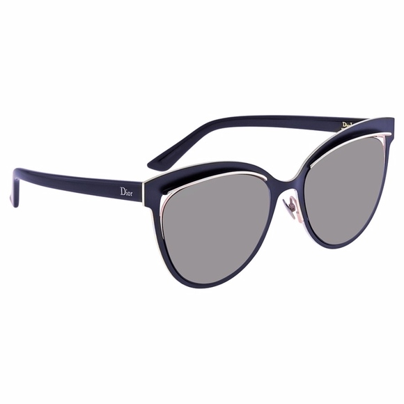 Dior Accessories - New DIOR Navy & Pink Cat Eye Grey Lens Sunglasses